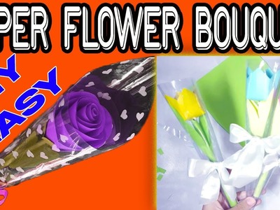 DIY Easy Paper Flower Bouquet how to Make Paper Flower |#flowerbouquet #diy #flowerbouquetwithpaper