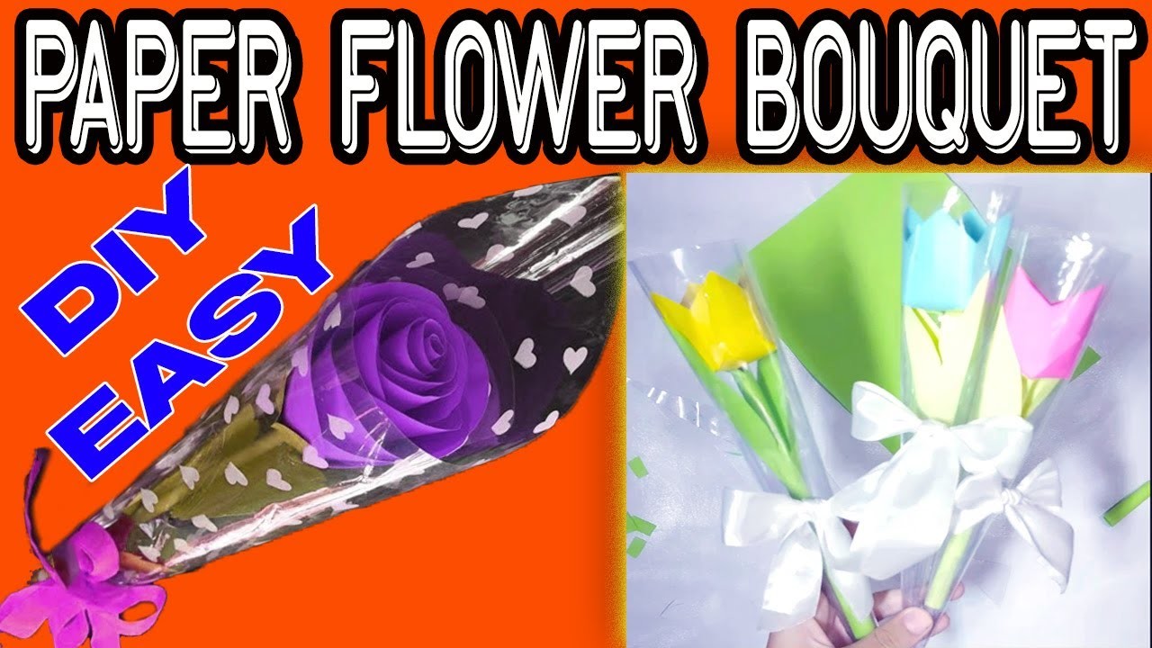 DIY Easy Paper Flower Bouquet how to Make Paper Flower |#flowerbouquet #diy #flowerbouquetwithpaper