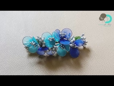 DIY hair Accessory using fabric.Bridal.Wedding.party Occasions