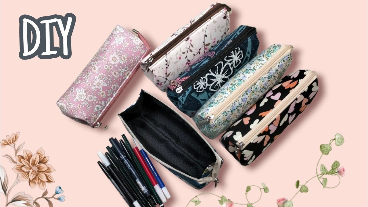 DIY Open Wide Pencil Case.easy Sewing & Neatly