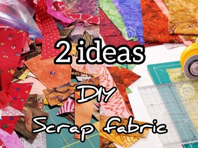 DIY Very simple but beautiful sewing projects for the house from scraps of fabric. 2 ideas