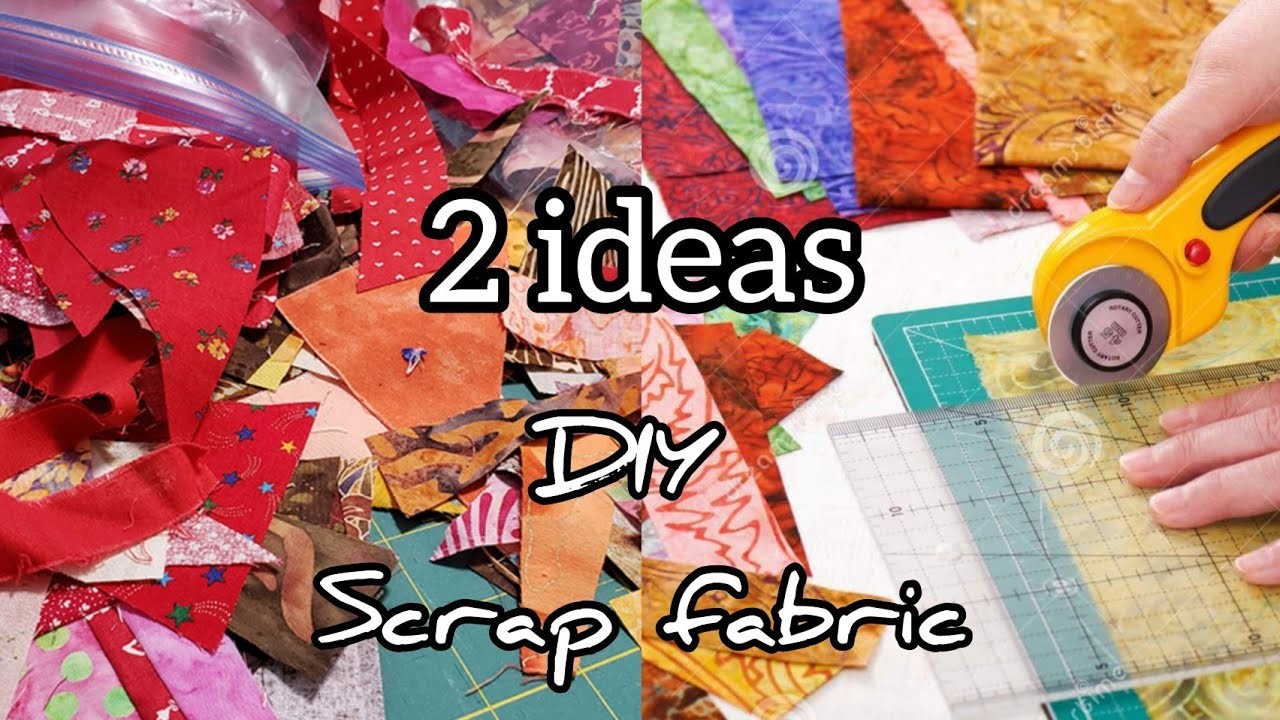 DIY Very simple but beautiful sewing projects for the house from scraps of fabric. 2 ideas