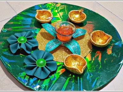 DIY: Wedding Haldi Platter - Affordable and Easy - Plate Decoration