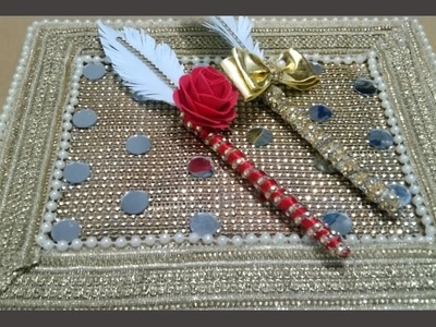 Diy Wedding Nikah pen | Beautiful Wedding Pens Decoration Ideas at Home | LH Craft & Art