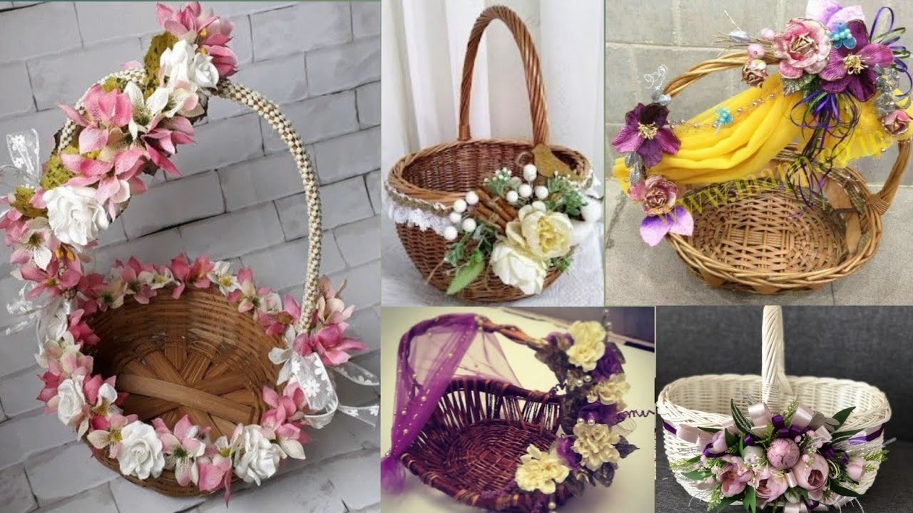 Flowers basket decoration ideas for wedding and festival || wedding basket decoration ideas