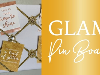 Glam Pin Board | Create a Personal Bulletin Board with Bling Accents