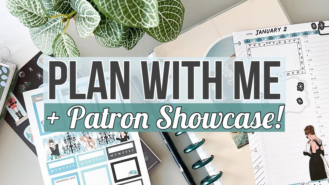 Happy Planner Daily Plan With Me Inspired by One of my Patrons! | December 2022 Patron Showcase
