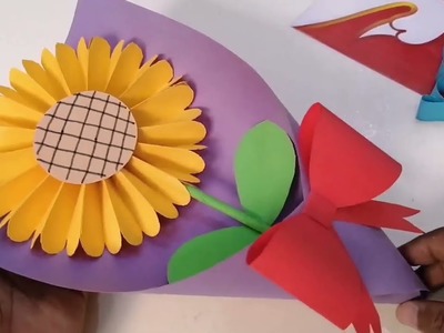 How to fold flower Bouquet | Origami Paper bouquet