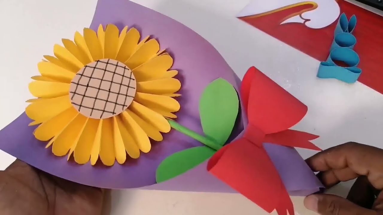 How to fold flower Bouquet | Origami Paper bouquet