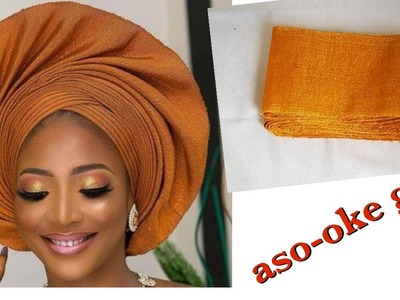 How to join aso-oke gele for party. wedding. owambe  #DIY #howtosew #makeadress #Beginners