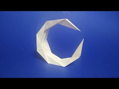 How to make a 3D model of the Moon. Origami Moon. Ramadan Moon.