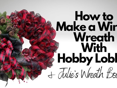 How to Make a Mesh Wreath | Winter Wreath Tutorial | How to Make a Bow by Hand