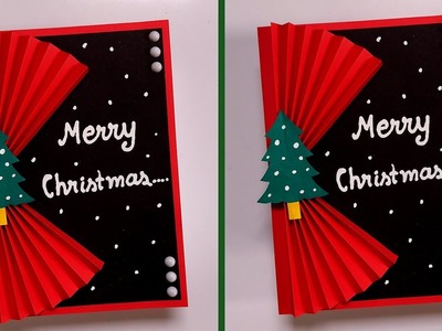 How to make Christmas card | Easy Christmas card ideas | Christmas greeting card making ideas