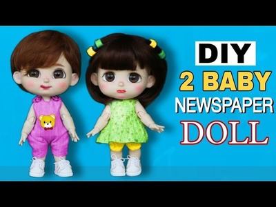 How To Make Paper Doll | 2 Doll Making | How To Make Barbie Dress | Barbie And Ken Doll