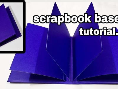 How to make scrapbook base | scrapbook pages tutorial | easy handmade scrapbook ideas | greeting diy