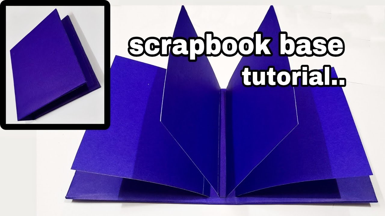 How to make scrapbook base | scrapbook pages tutorial | easy handmade scrapbook ideas | greeting diy