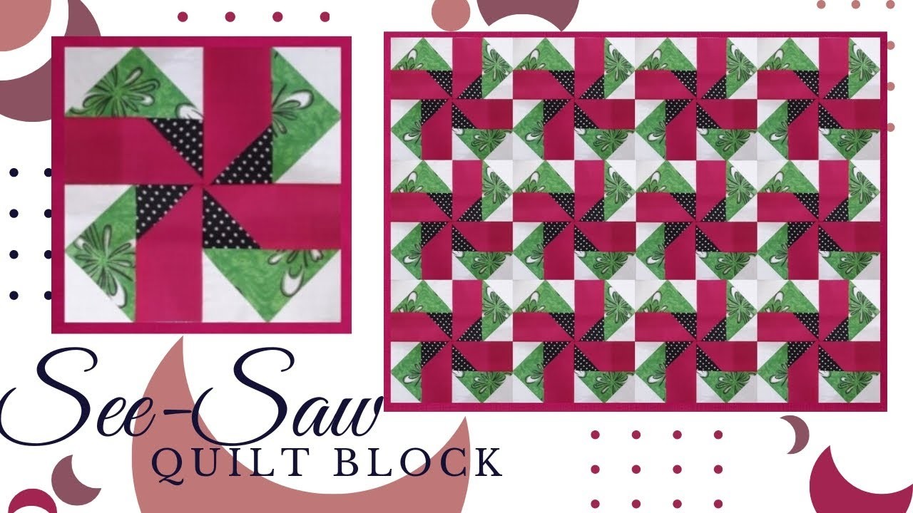 How To Make See Saw Quilt Block | Cushion Cover Design | Faliya ki Design | #patchwork