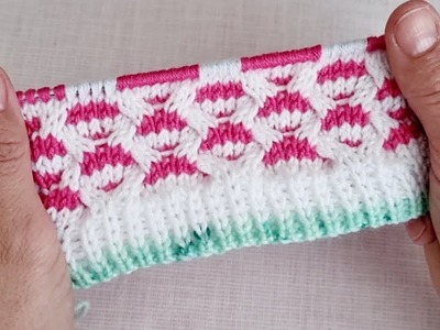 İki Renkli Örgü Yelek Modeli ???? two colors knitting sweater free pattern crochet patik slippers şal
