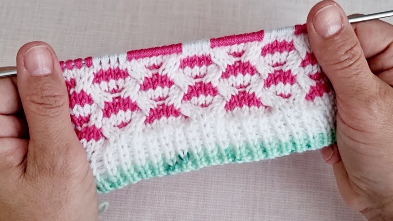 İki Renkli Örgü Yelek Modeli ???? two colors knitting sweater free pattern crochet patik slippers şal