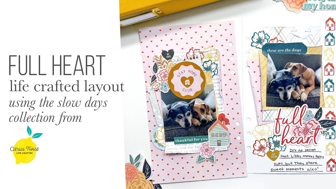 Incorporating Stamps and Patterns on One Layout with the CTK Slow Days Collection!