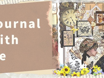 Journal with me | Scrapbook Supplies| How to Start Journaling | Scrapbooking Idea | ASMR