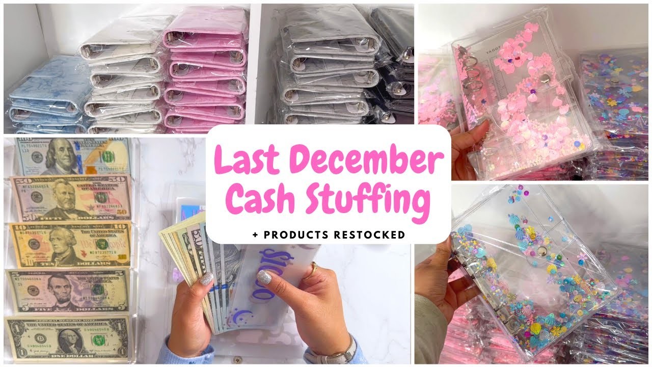 Last December Cash Envelope Stuffing | Cash envelopes & sinking funds stuffing