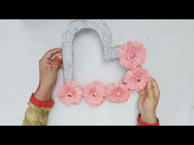 Love Photo frame make. Beautiful Wall Hanging Craft. Taznin Elma Crafts