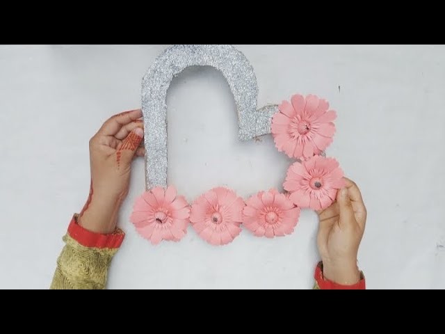 Love Photo frame make. Beautiful Wall Hanging Craft. Taznin Elma Crafts