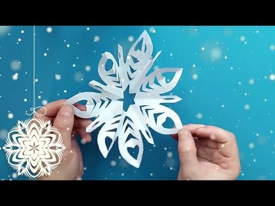 MAKE IT HOW TO MAKE A BEAUTIFUL SNOWFLAKE paper snowflake designs✅❄