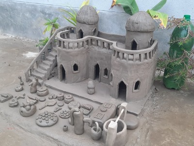 Mitti ka ghar ||amazing diy miniature Clay House | how to make Clay House Diy miniature clay kitchen