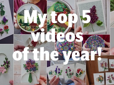 My 5 most watched videos of the year 2022! Paper Quilling Crafts