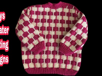 New Double colour sweater knitting design