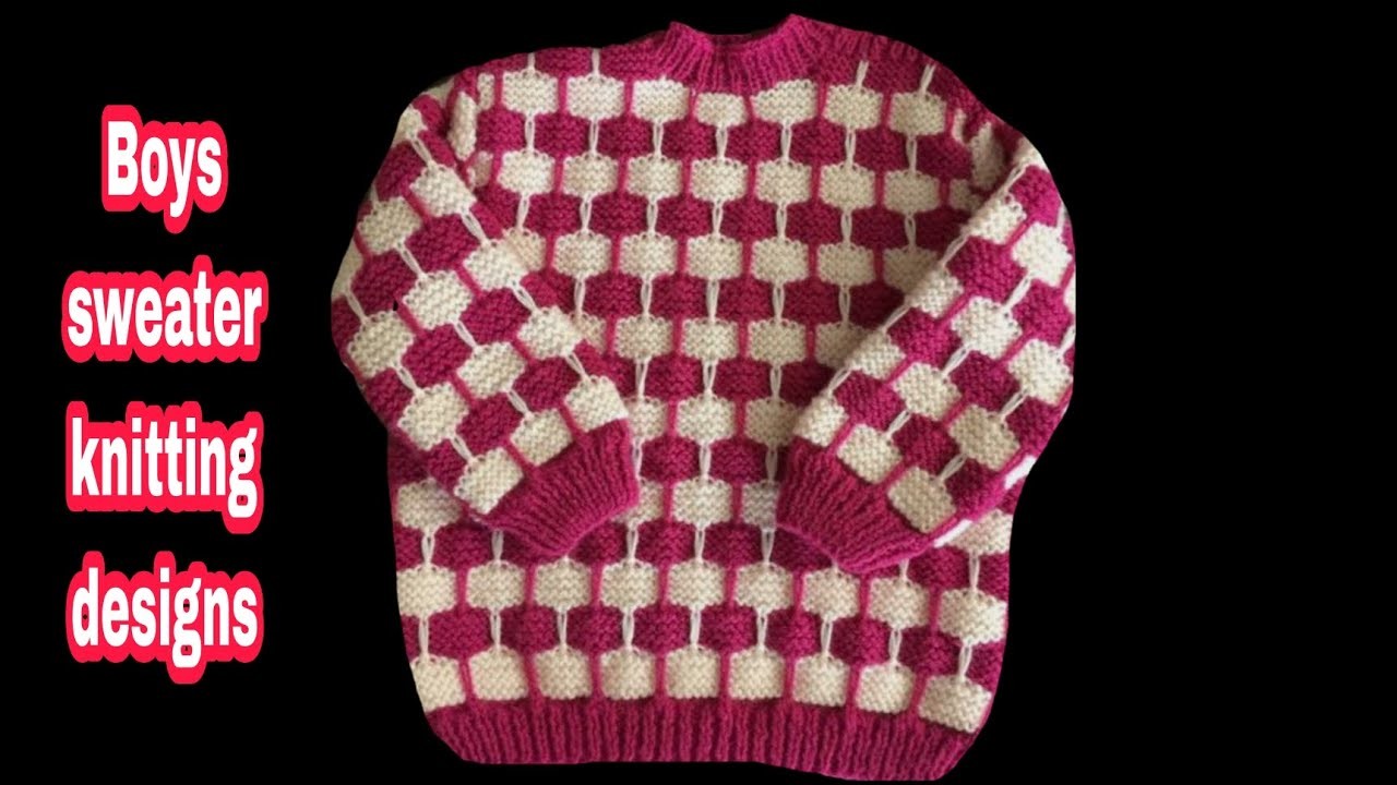 New Double colour sweater knitting design