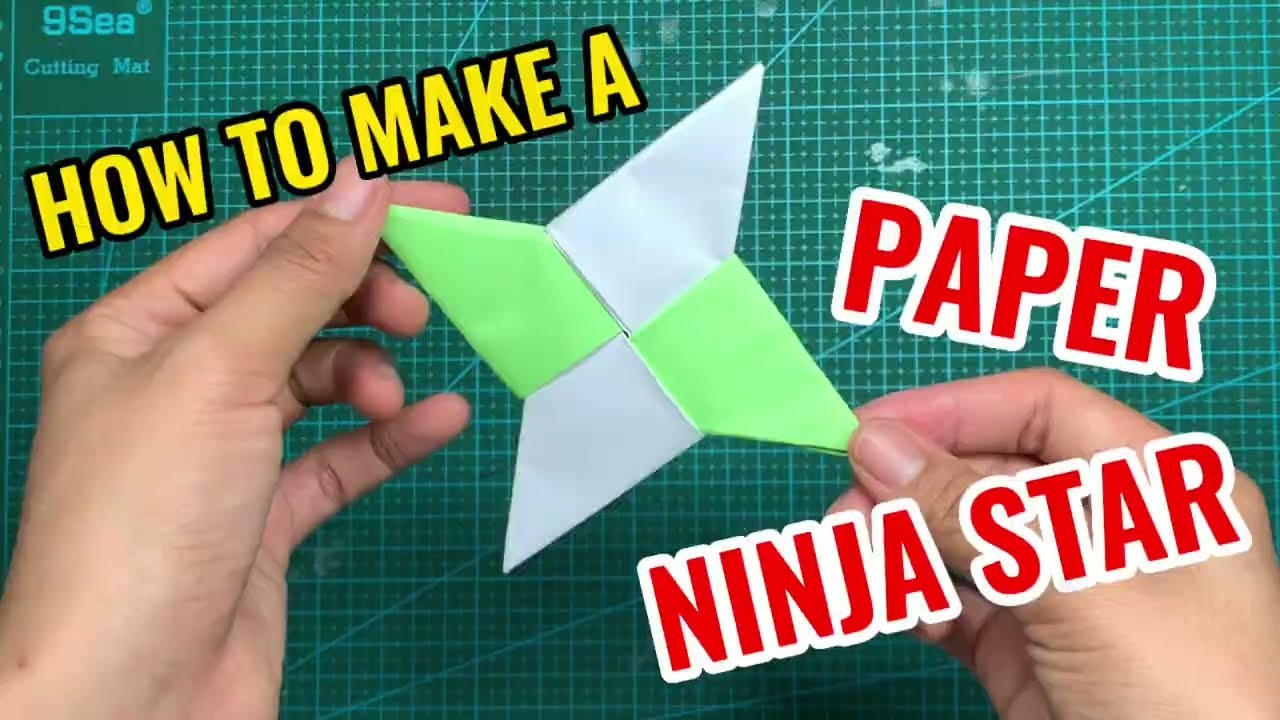 Origami Tutorial | How to make a Paper Ninja Star | Easy Paper Craft | Origami #8 | Louie Artsy