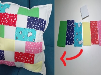 Patchwork with extra fabrics at home | easy sewing