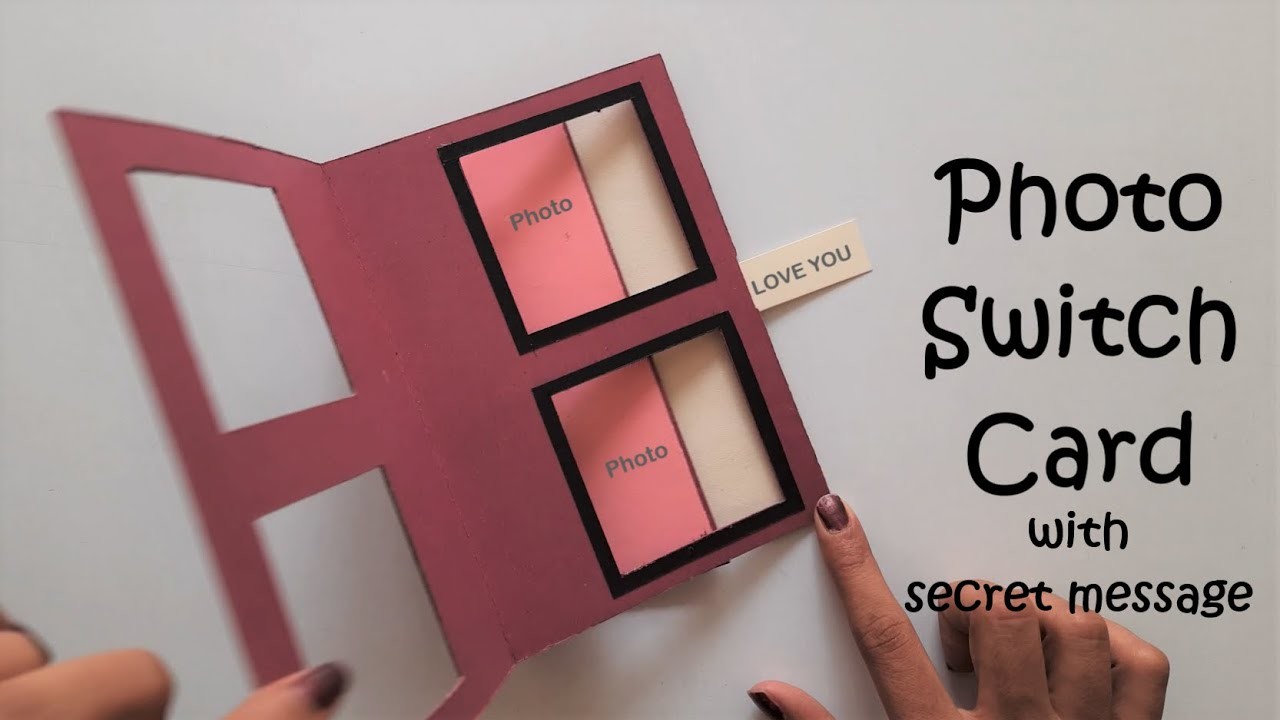 Photo Switch Card Tutorial | Photo Changing Card | Peek a Boo Card | Cards for Scrapbook Album Box