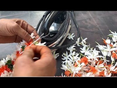 Poolajada.Wedding hair accessories.fresh flowers garland diy Eeshikas channel