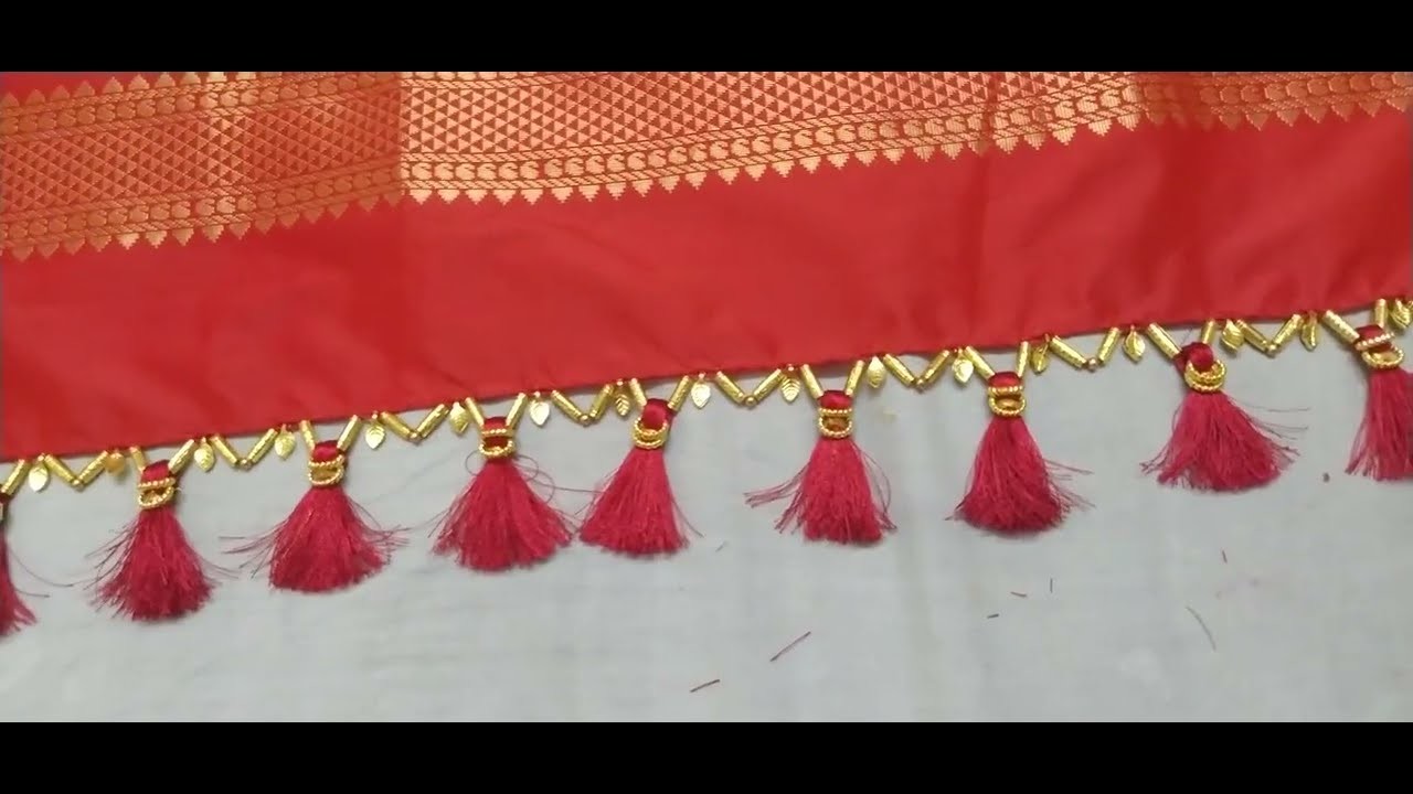 Saree Kuchu #New #EasySareeKuchulu #MakeAtHome #easy #saree #kuchulu bridal designs #SmartArt&Crafts