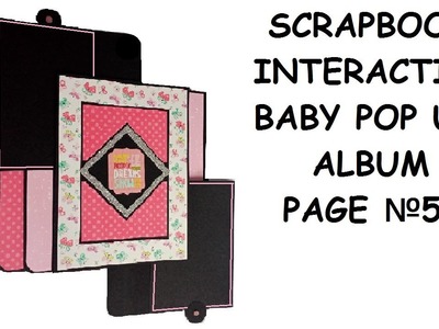 Scrapbook: Interactive pop up album) Baby girl memories book! Ideas pop up page