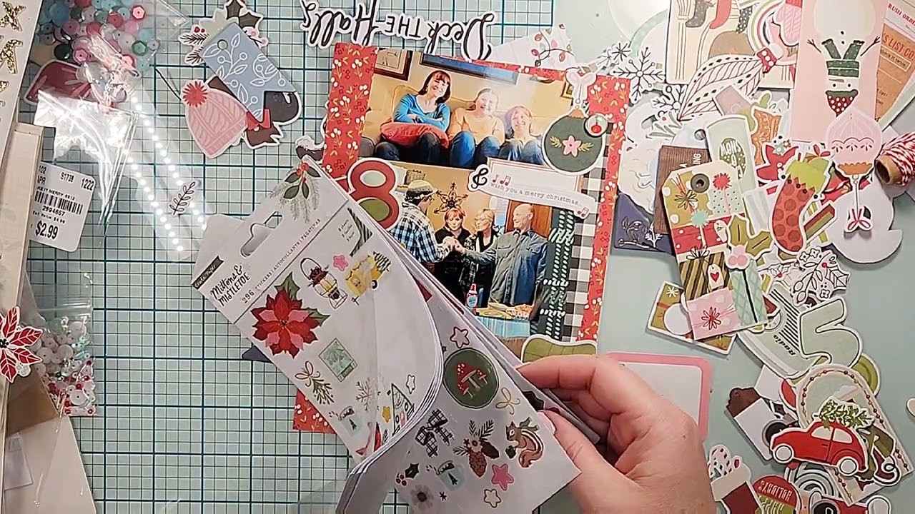 Scrapbooking process video December Daily day 18 & 19