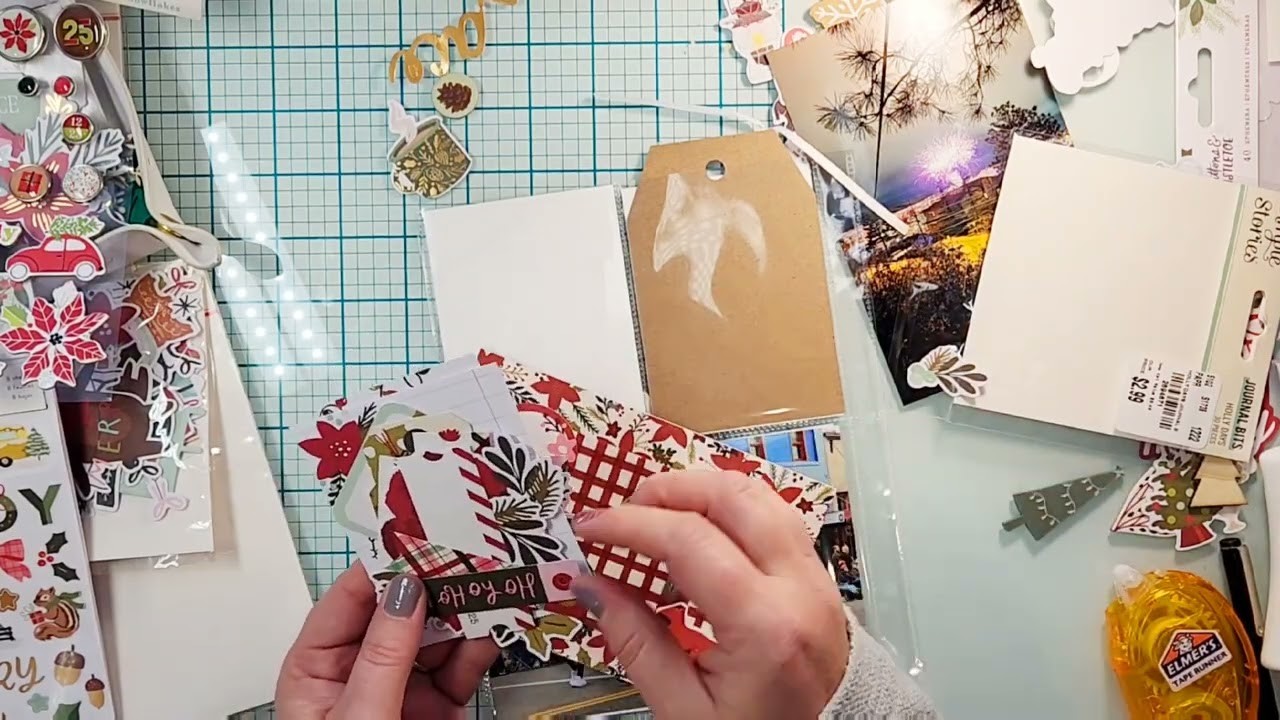 Scrapbooking process video December Daily day 2&3