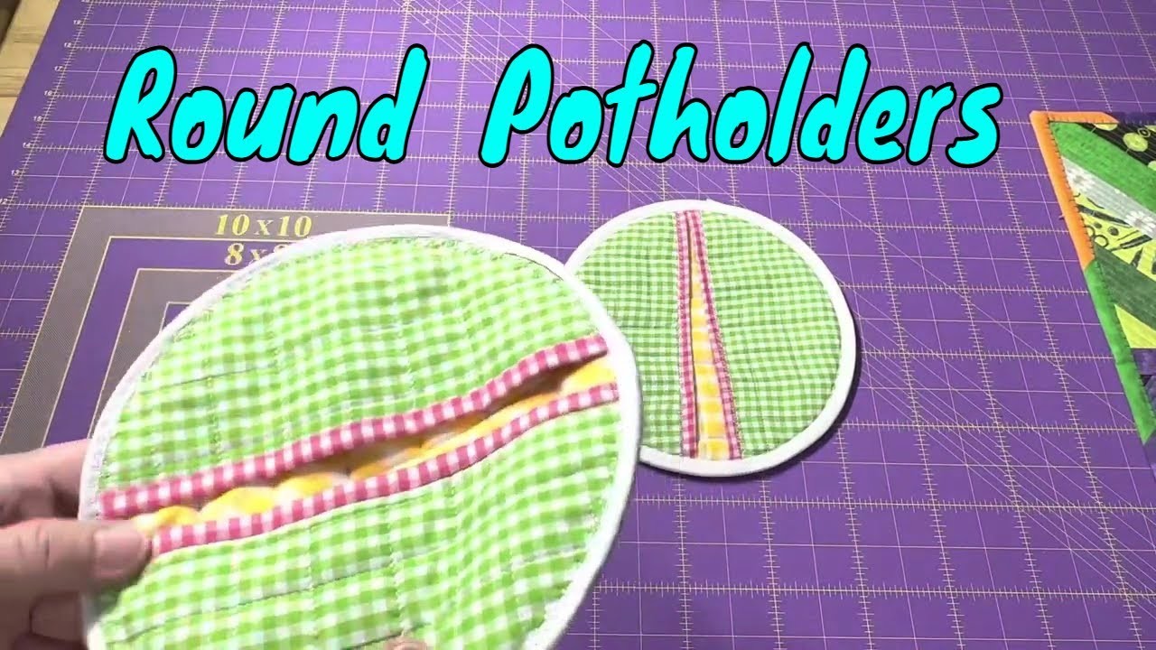 Sew a Round Potholder
