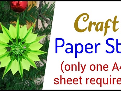 Simple Paper star craft | How to make paper star | Paper craft | DIY | Paper star diy