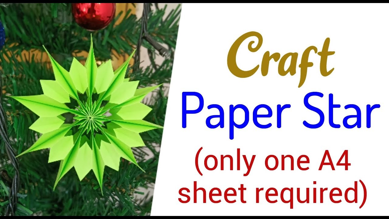 Simple Paper star craft | How to make paper star | Paper craft | DIY | Paper star diy