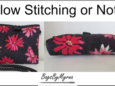 Slow Stitching the Floral Black Bag