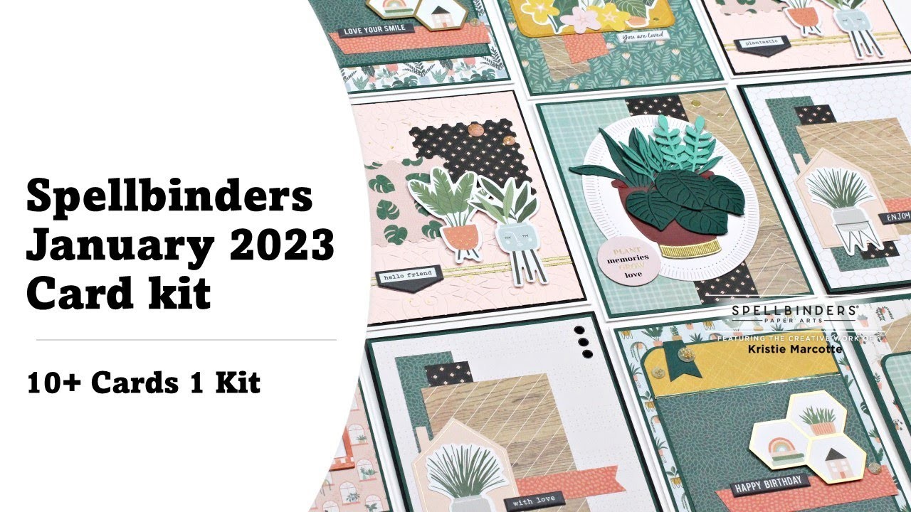 Spellbinders | January 2023 Card Kit | 10+ cards 1 kit
