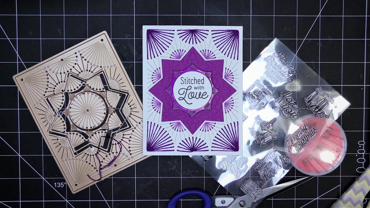 Spellbinders NEW Stitching Die of the Month Club Step-by-Step Tutorial! NEW Monthly Club!