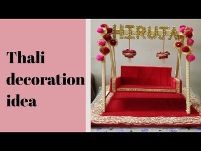 Thali decoration | wedding thali decoration ideas | Thali decoration for Invitation card | DIY ||