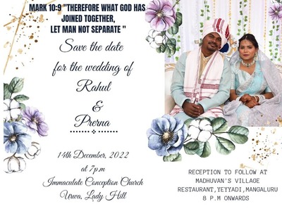 Watch Wedding Live Streaming Of - RAHUL  with  PRERNA  On: 14th of  DECMBER  2022,