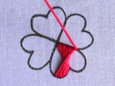 3D Flower Embroidery Design with Butterfly Stitch | Hand Embroidery